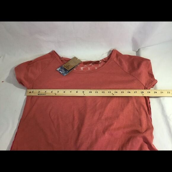 New Prana Dina Top Short Sleeve HiLo Geometric - Picture 7 of 8